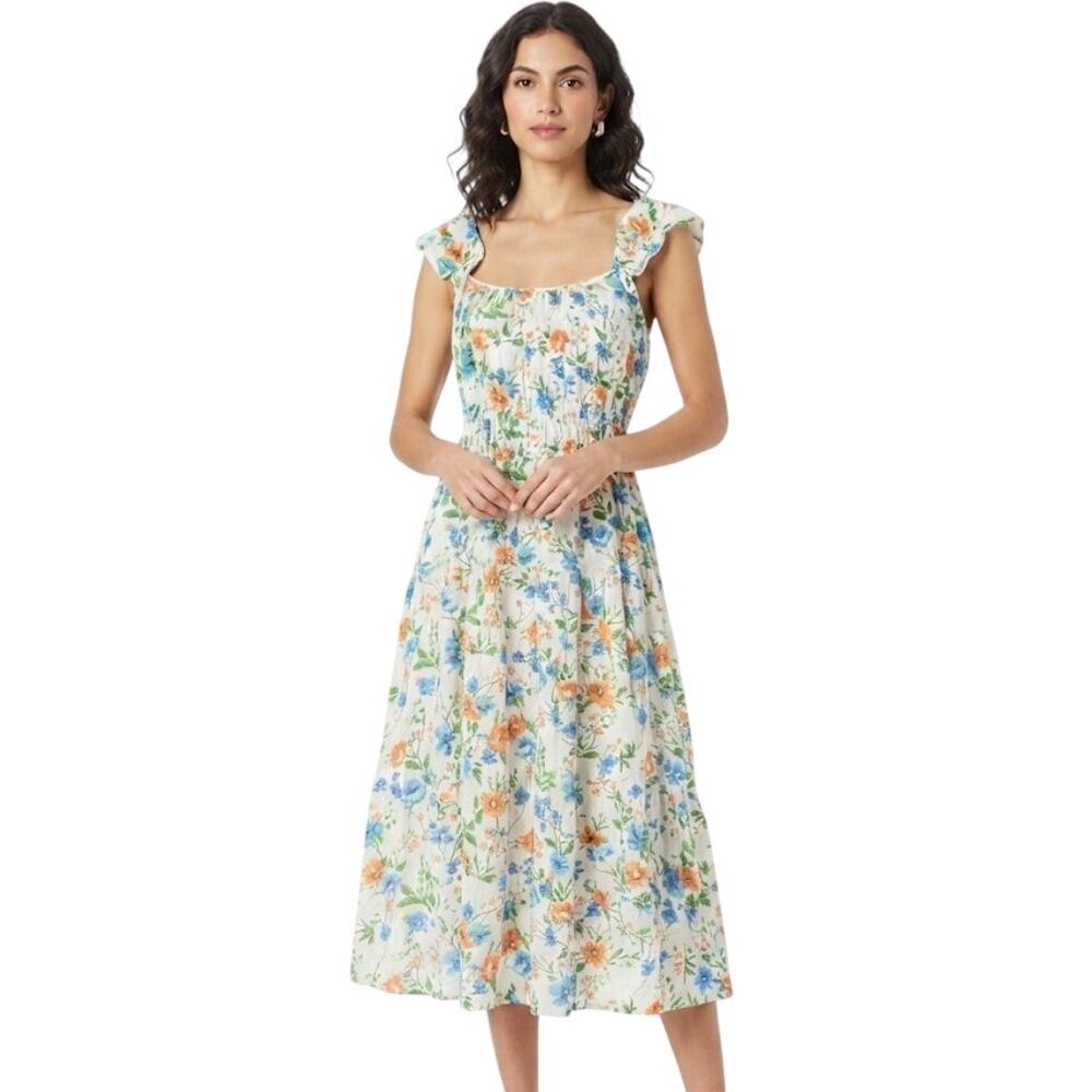 Peyton & Parker Floral Midi Summer Dress Medium